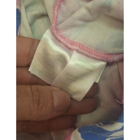 Lilly Pulitzer Pant Womens Small Wide Leg Pink Hermosa Print Lightweight Pull On - Picture 3 of 9